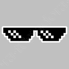 Camiseta thug life delantera gafas tras. laTostadora